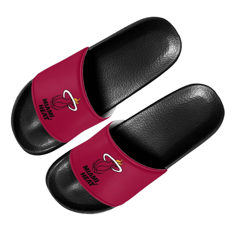 Men's Miami Heat Flip Flops 002